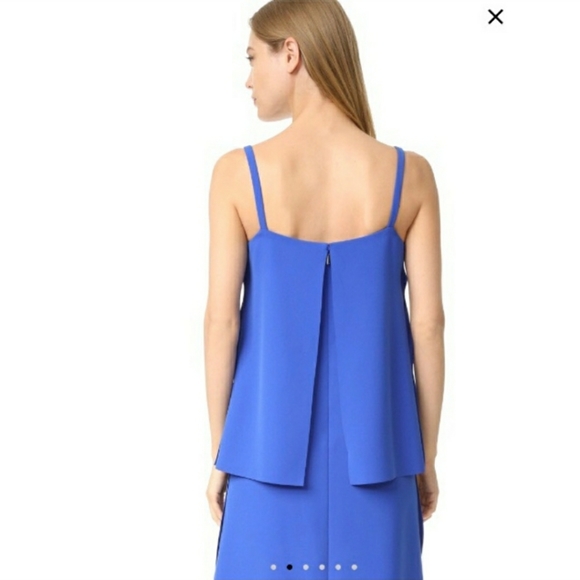 new Jason Wu Grey Shift Dress Layered Color Block Blue Size 8 - Picture 3 of 9